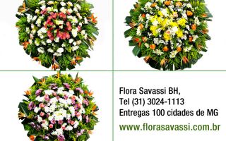 Floricultura entrega coroa de flores em Santa Luzia  MG