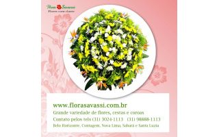 Floricultura entrega coroa de flores São José da Varginha MG 