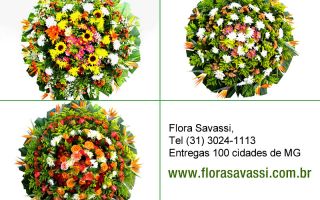 Coroas de flores Velório funerária Metropax em Santa Luzia MG